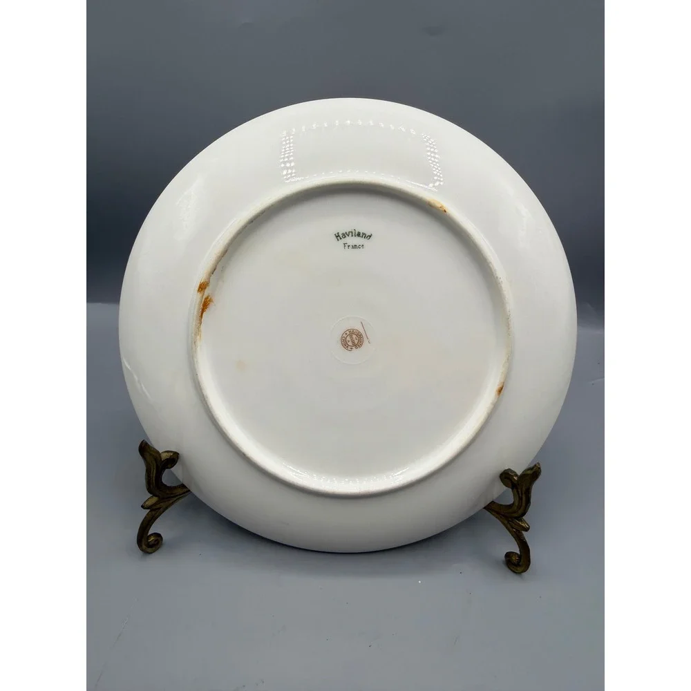 Haviland France Limoges Pickard Hand Painted Gooseberry Gold gilt edge Plate 9